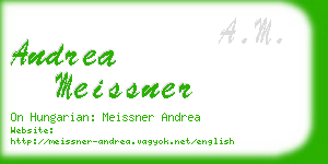 andrea meissner business card